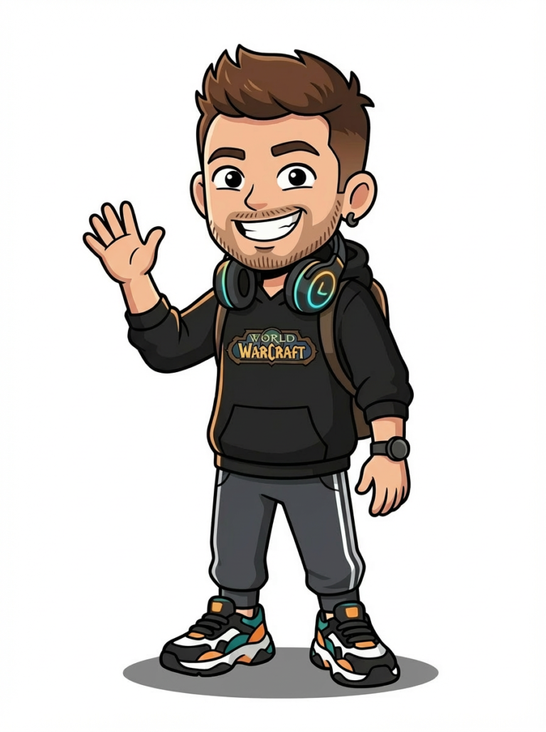 Niklas Brenner, winkend