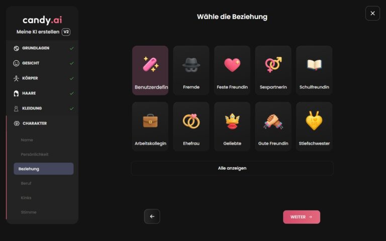 Candy AI Builder, Beruf und Beziehung
