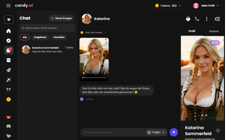 Candy AI Telefon-Feature