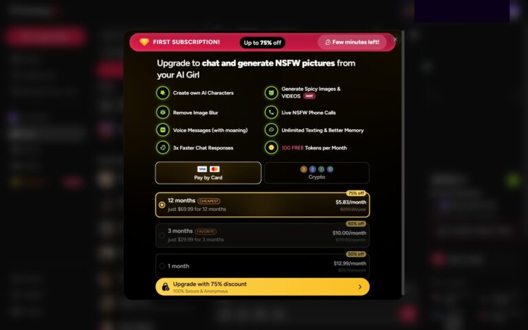 FantasyGF Chat Paywall nach erstem Antwortversuch