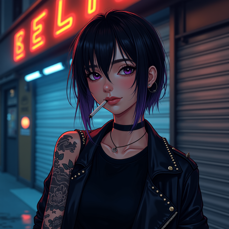 Das generierte Tomoko-Portrait via fal.ai flux