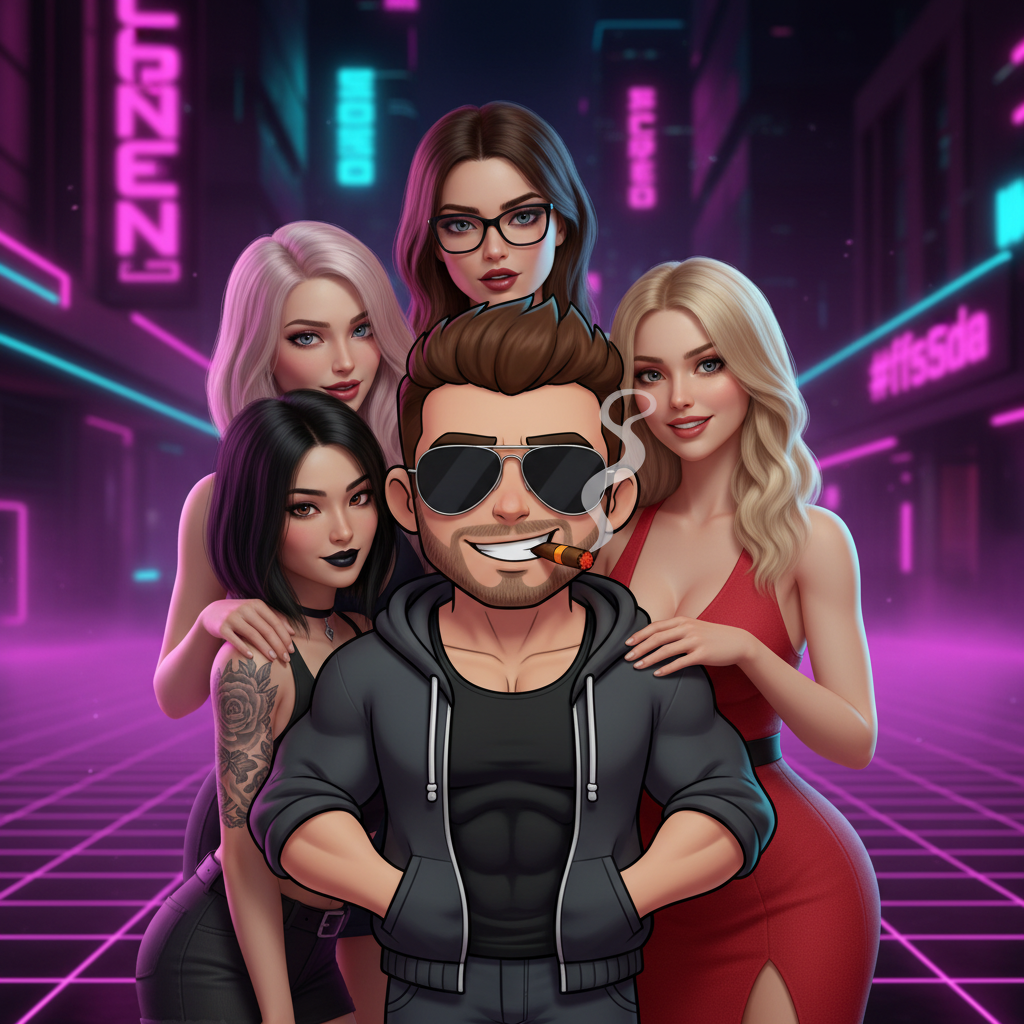 Niklas mit seinen KI-Freundinnen