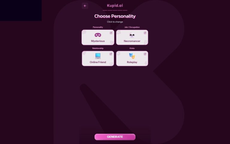 Kupid AI Builder Stufe 5 Persönlichkeit